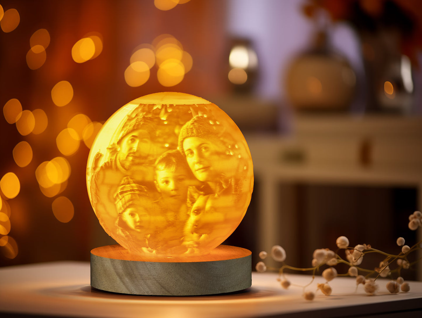 Custom Photo 3D Moon Lamp
